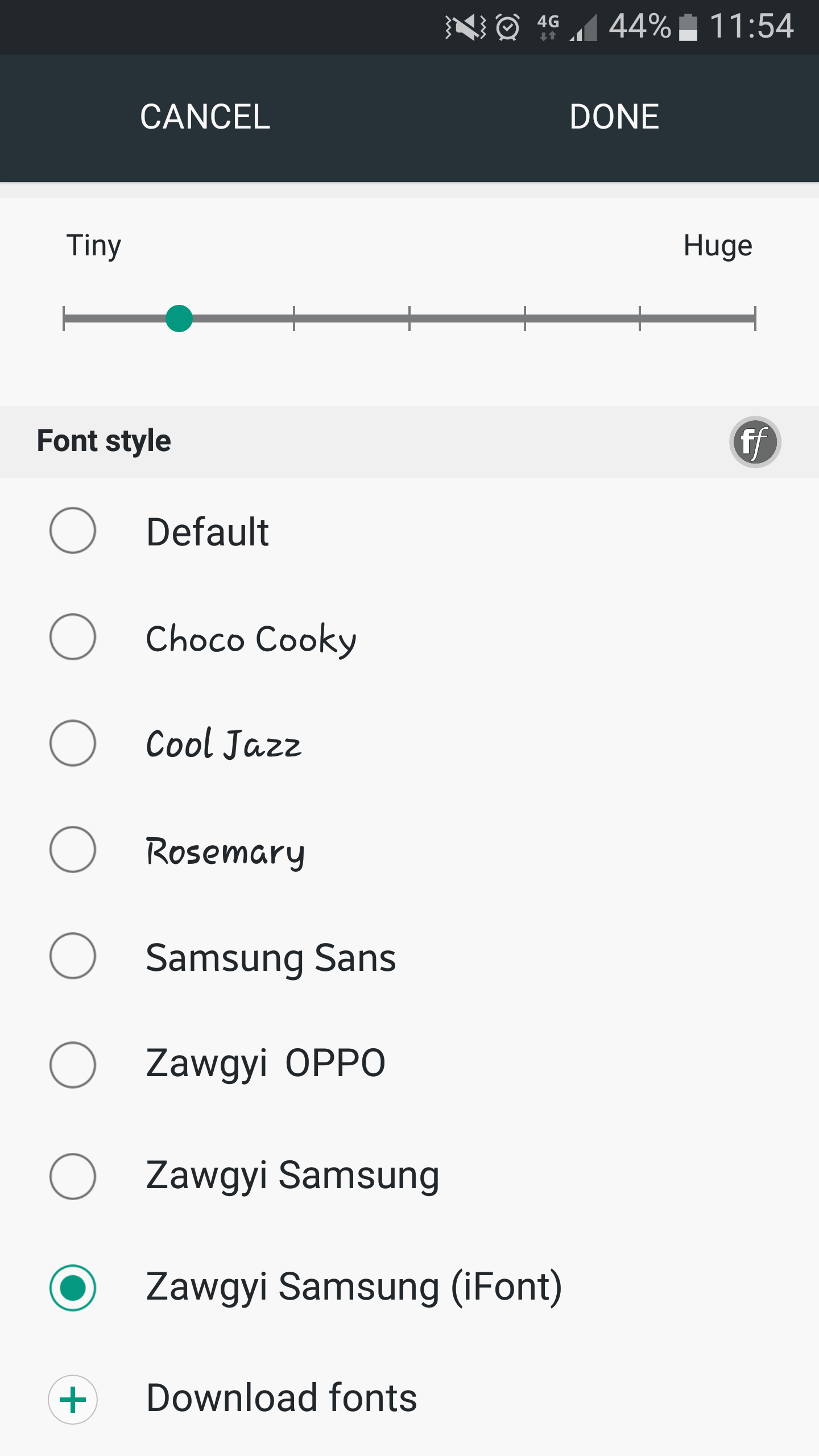 download samsung font for mac